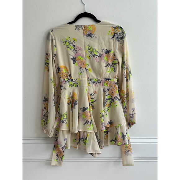 Altar’d State Floral Romper Sheer Sleeves | Size XSmall - Picture 2 of 10
